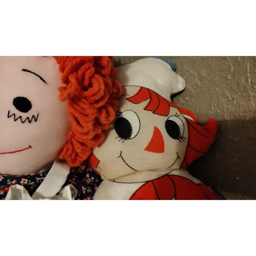 Vintage Raggedy Ann and Andy Set Handmade And Merrill Lot Of 4 One Slight Damage - Picture 9 of 16
